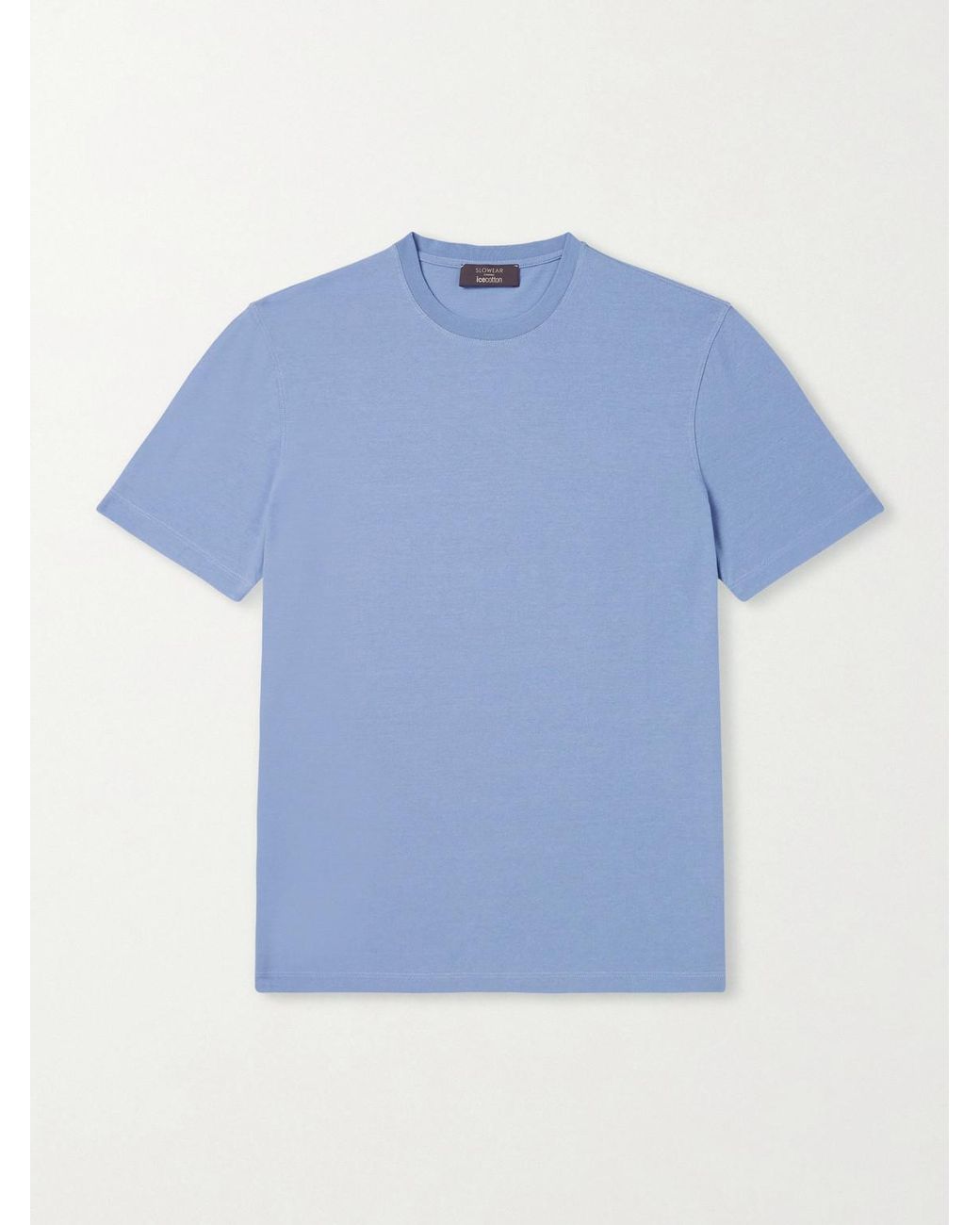Slowear Blue Zanone Slim-fit Icecotton Jersey T-shirt for men