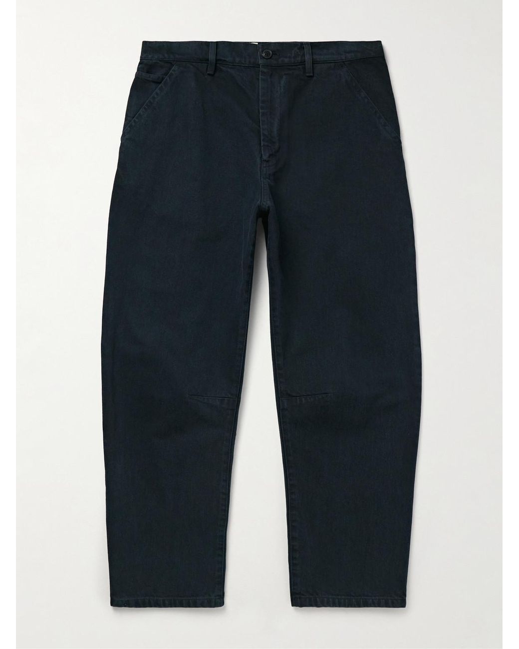 Nili Lotan Blue Emir Straight-Leg Cotton-Blend Twill Trousers for men
