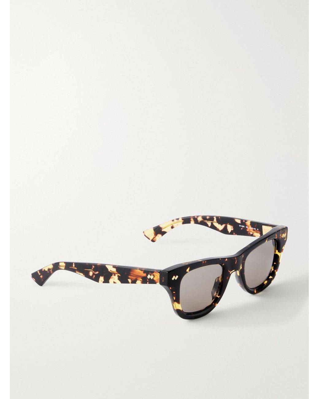 Bottega Veneta Brown Bold Ribbon Stud D-frame Recycled Tortoiseshell Acetate Sunglasses for men