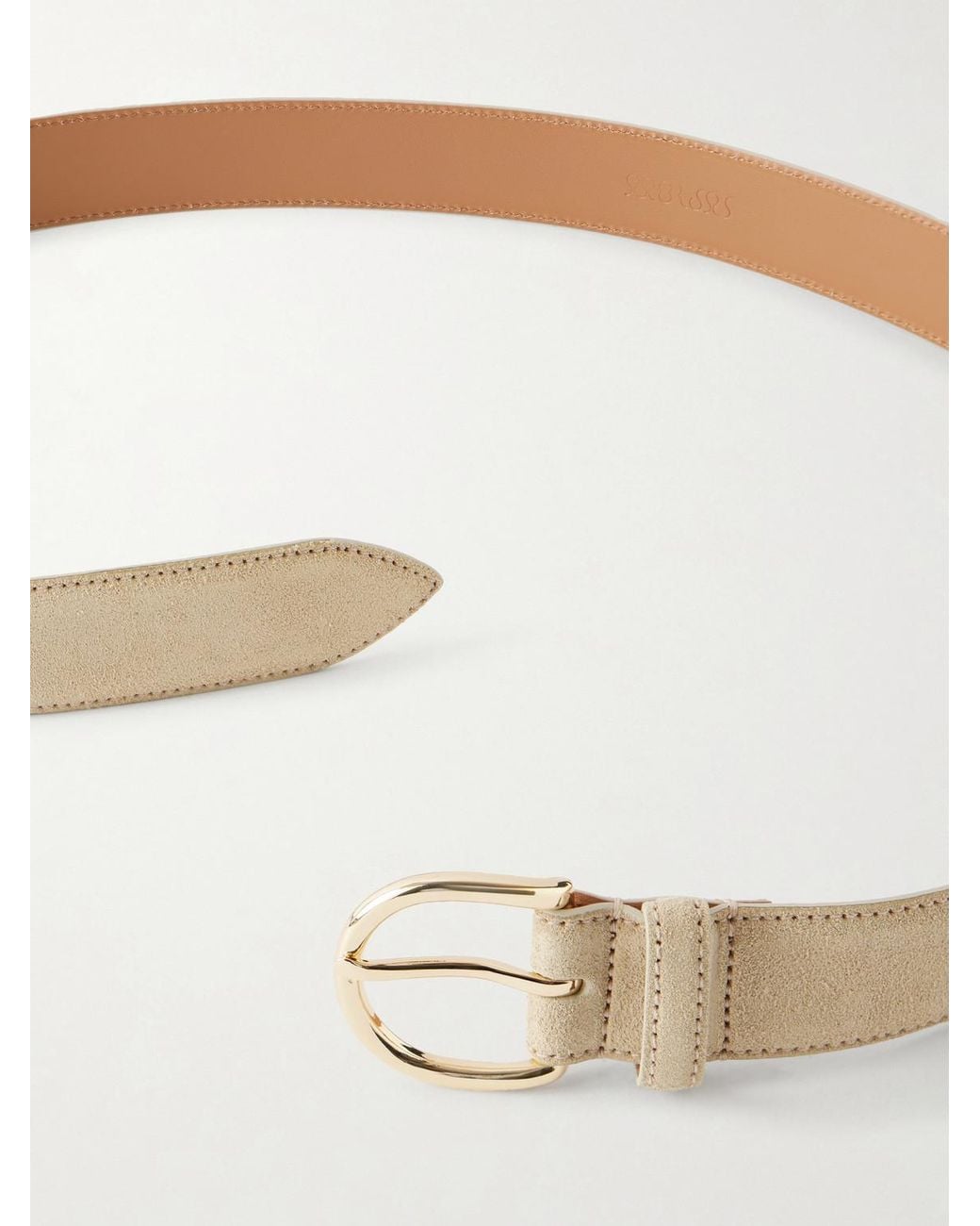 Morjas Natural 3Cm Suede Belt for men