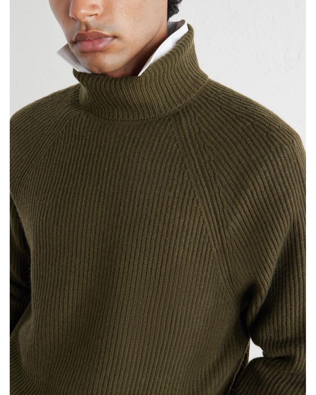 Gabriela Hearst Green Wigman Cashmere Sweater for men