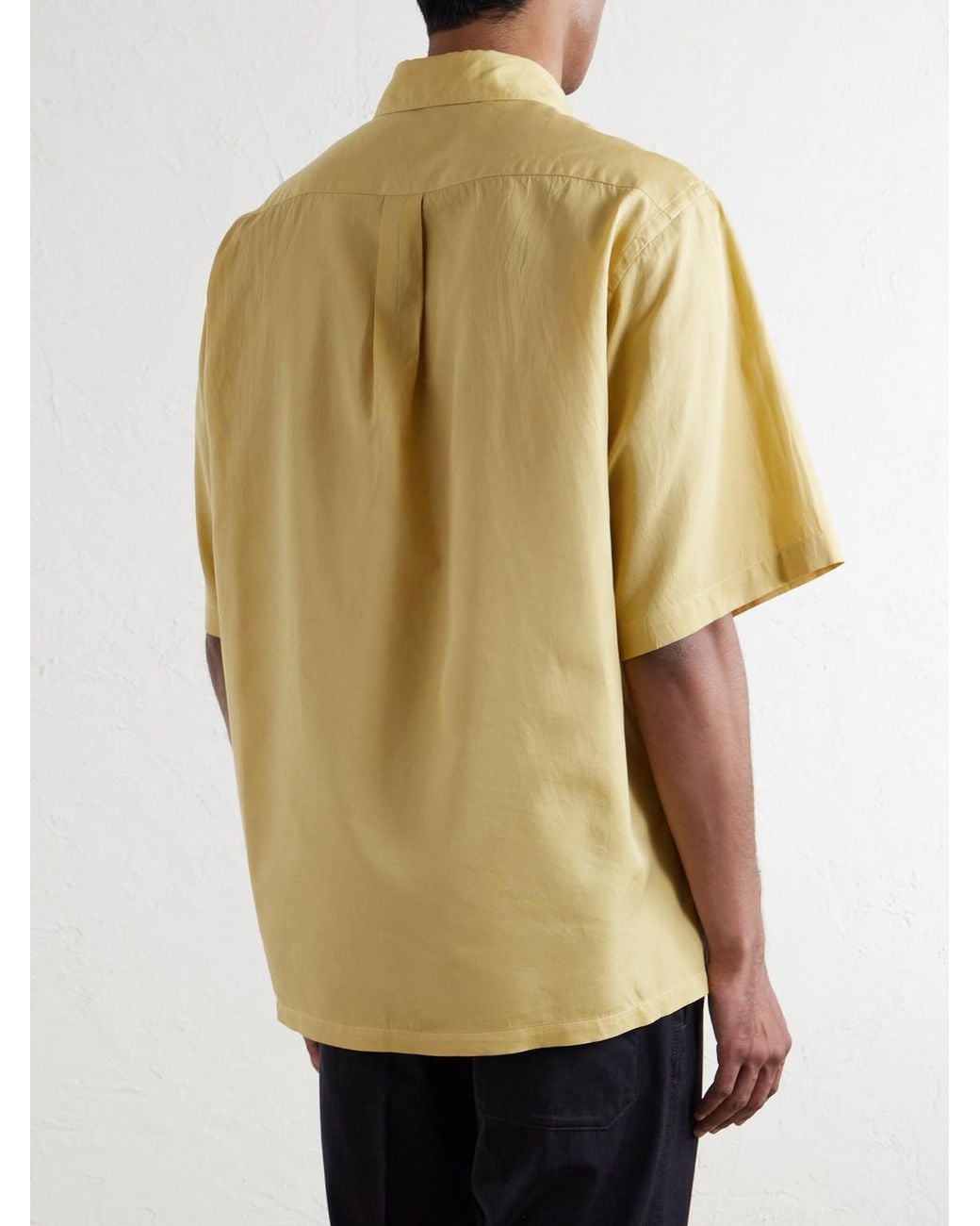 Kaptain Sunshine Yellow Cotton And Silk-blend Shirt for men
