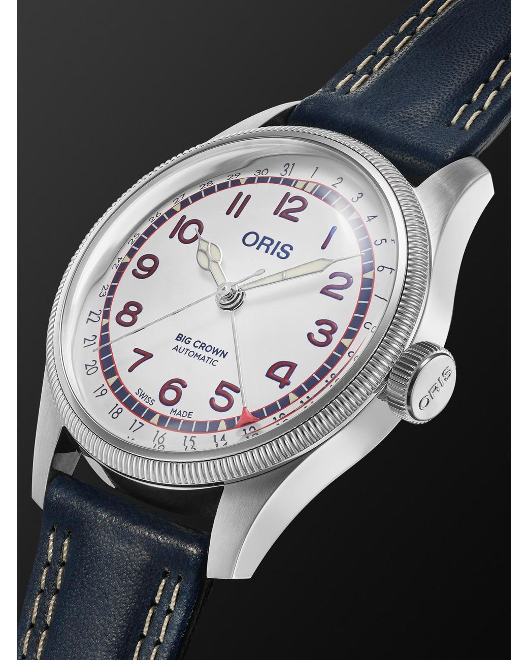 Oris Black Hank Aaron Limited Edition Automatic Stainless Steel Watch, Ref. 01 754 7785 4081-Set for men