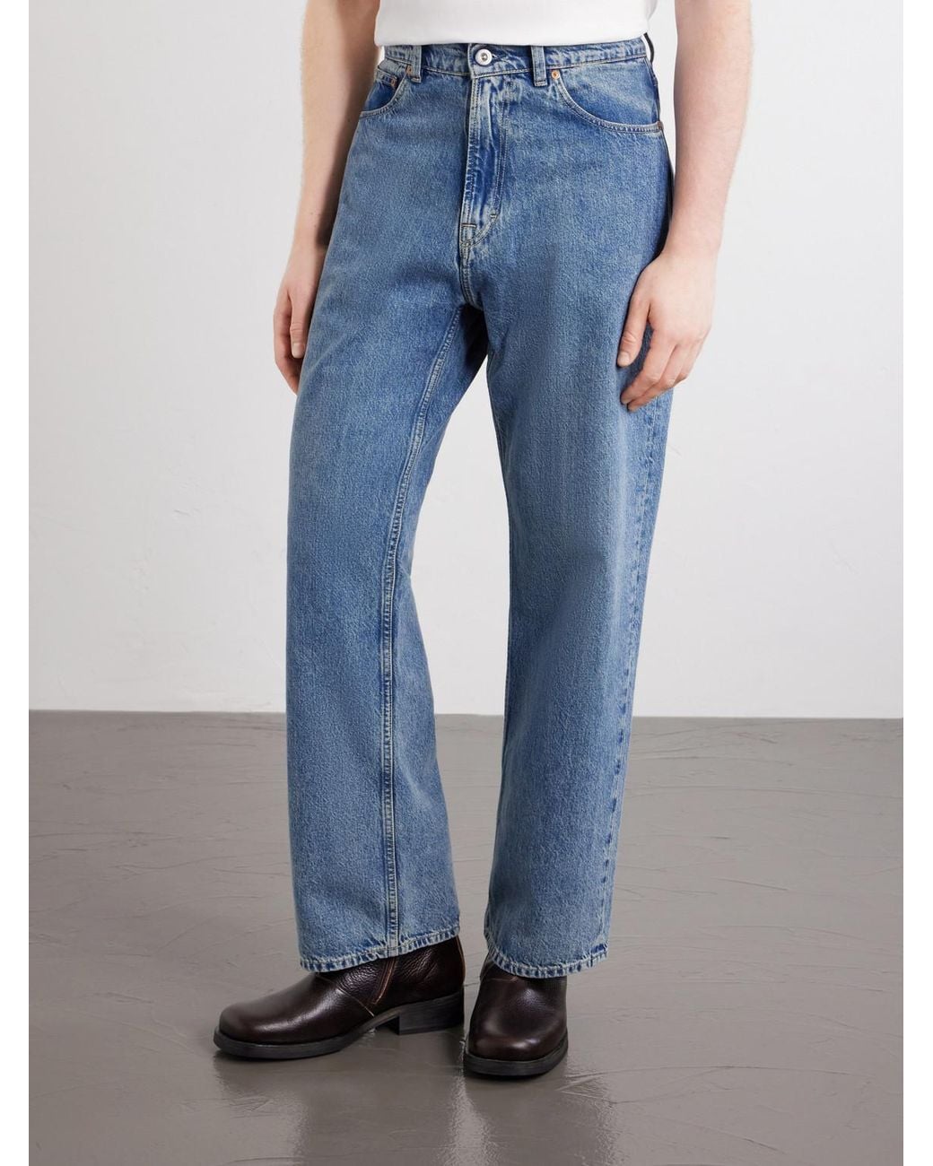 Our Legacy Blue Third Cut Straight-Leg Jeans for men