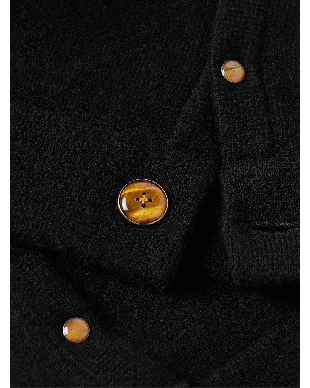 God's True Cashmere Black Straight-Leg Cashmere Drawstring Trousers for men