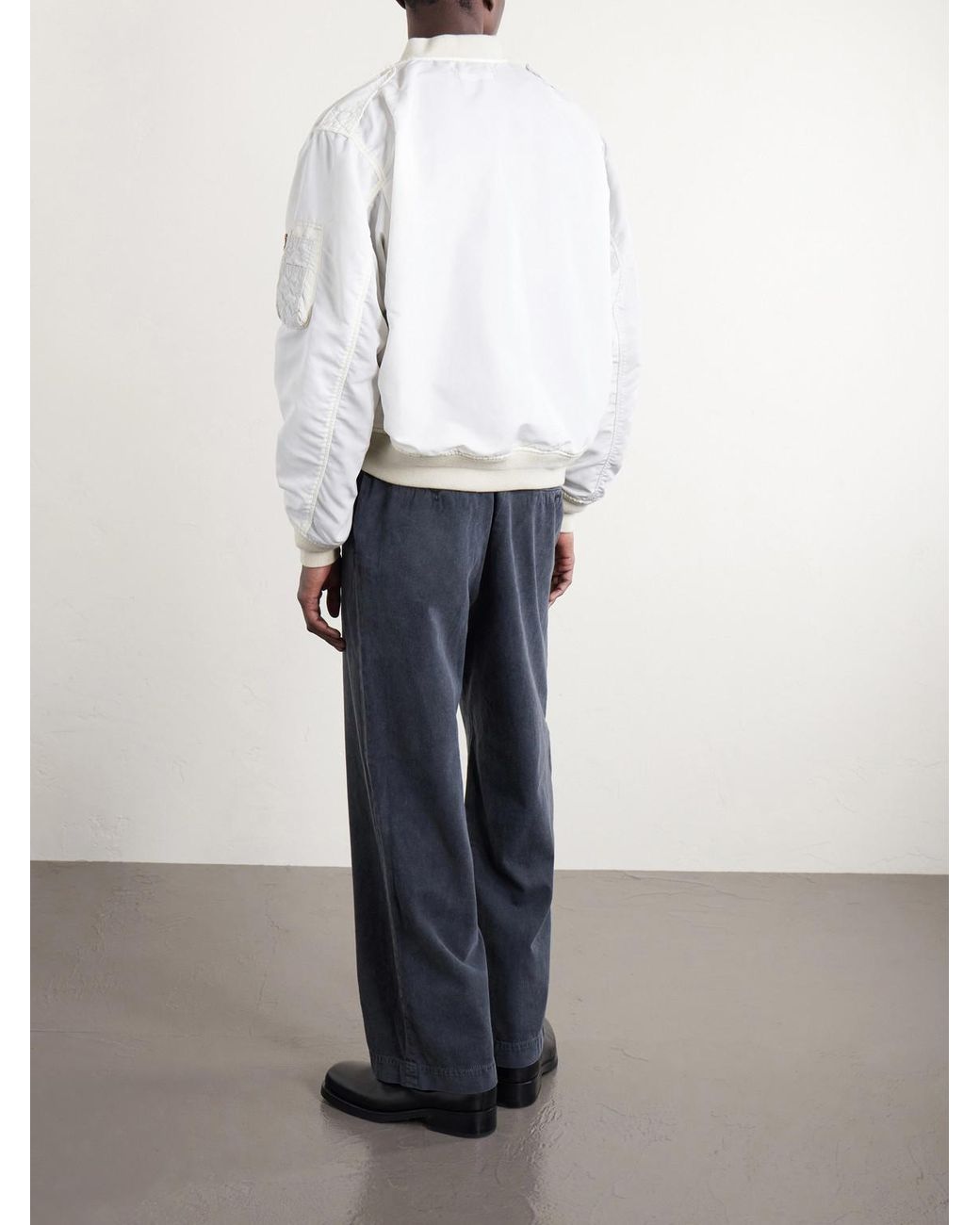 Remi Relief Shell Blouson Jacket in White für Herren