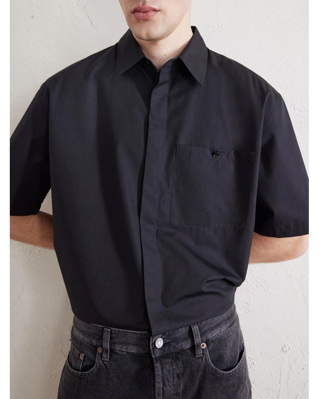 Saint Laurent Blue Cotton-poplin Pyjama Shirt for men