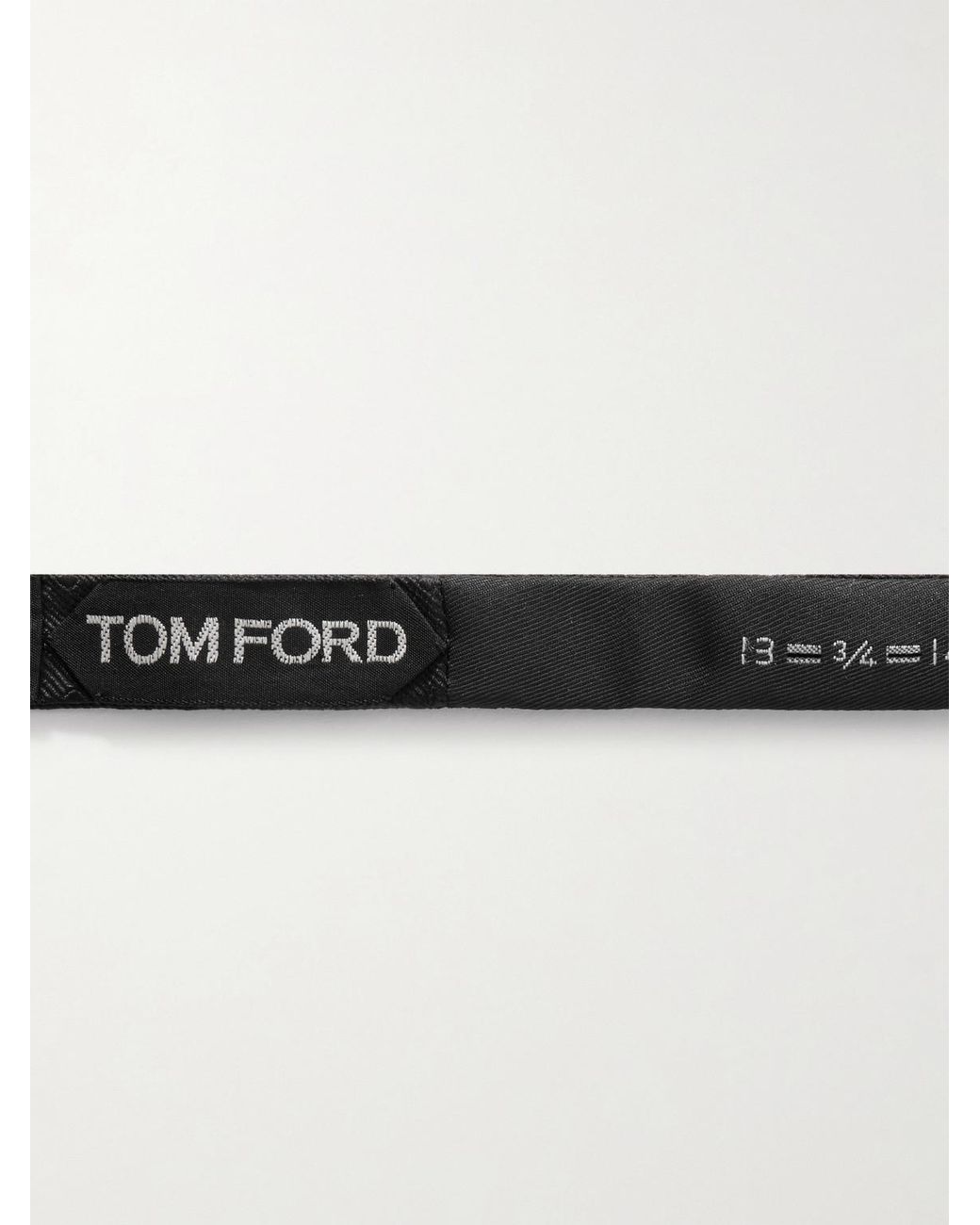 Tom Ford Black Pre-Tied Polka-Dot Silk-Twill Bow-Tie for men
