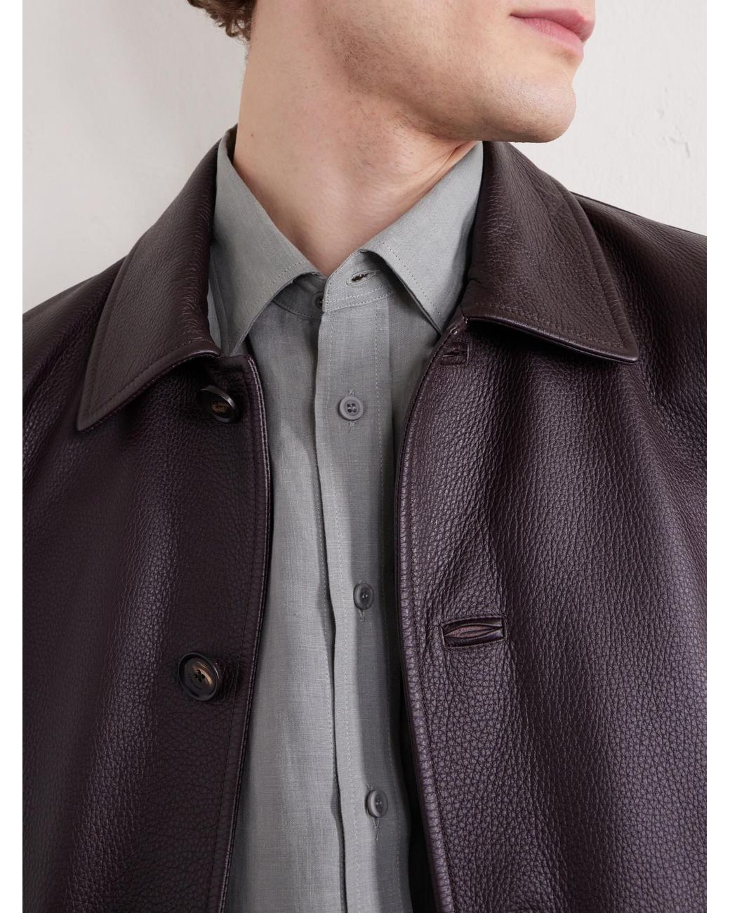 Sease Gray Hemp Shirt for men