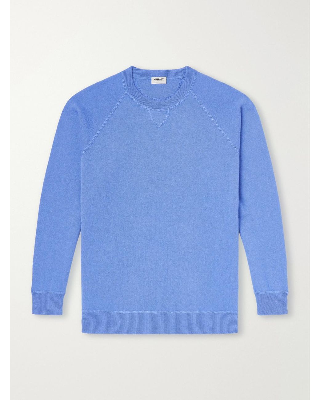 Ghiaia Blue Cashmere Sweater for men