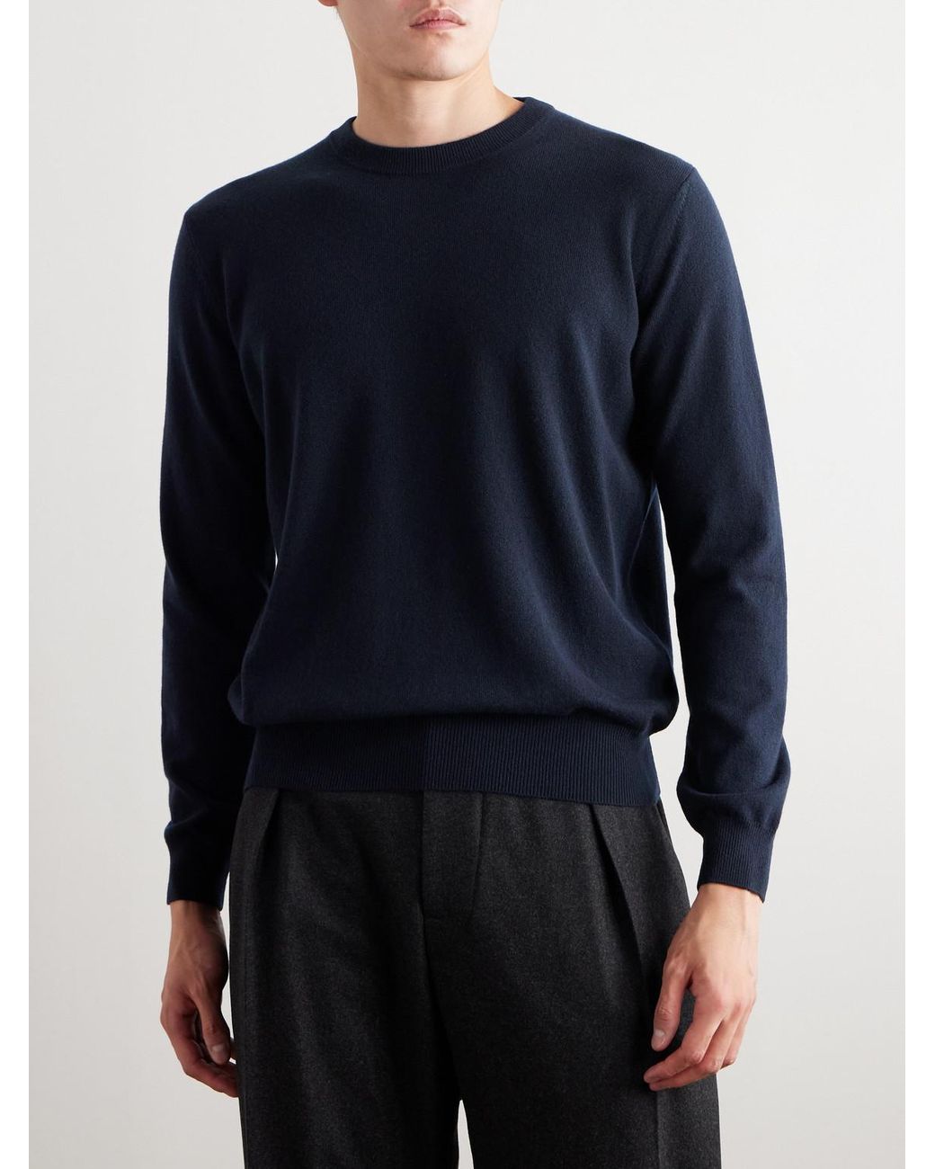Loro Piana Blue Slim-Fit Baby Cashmere Sweater for men