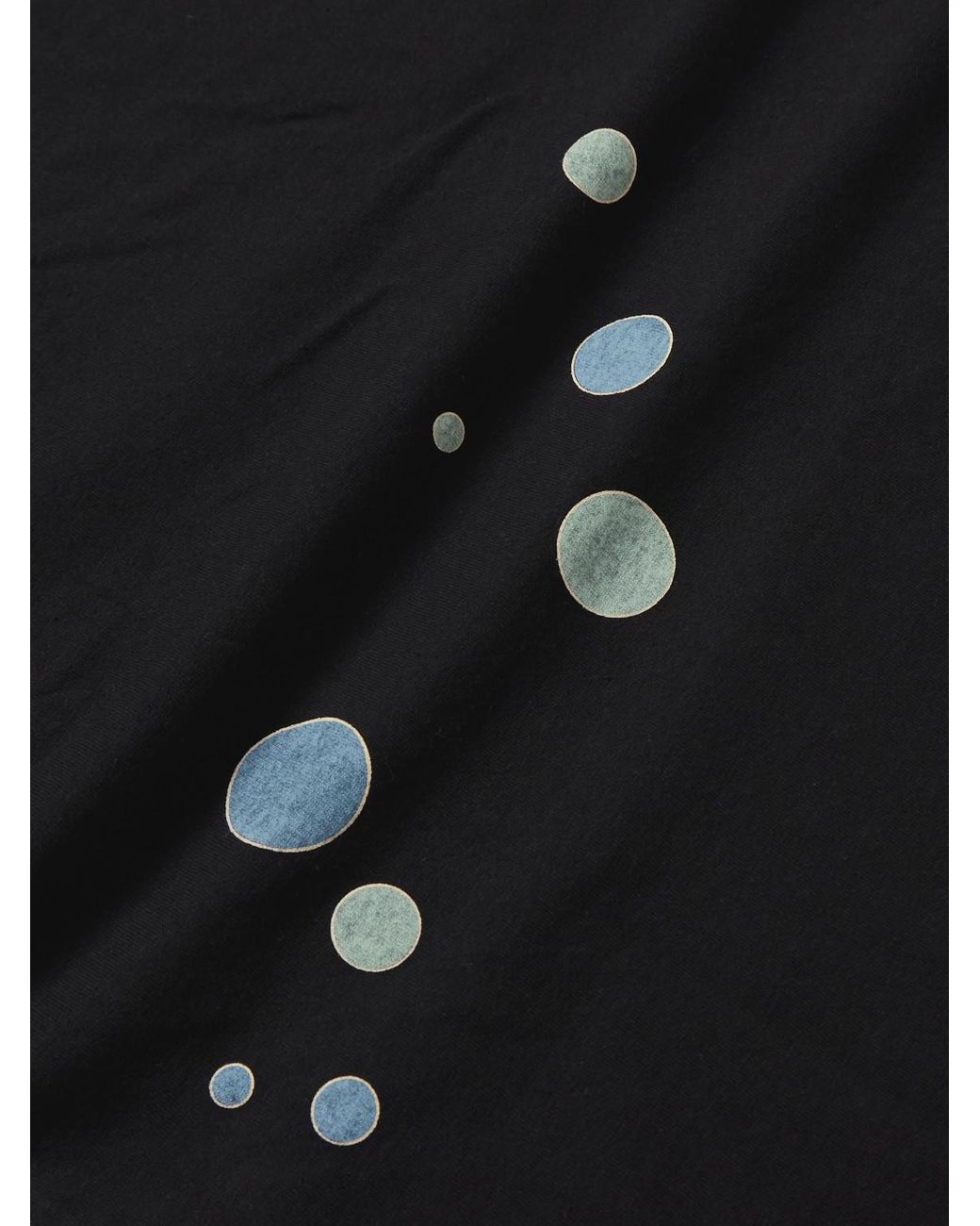 Kapital Black Hard Rain Sundance Printed Cotton-Jersey T-Shirt for men