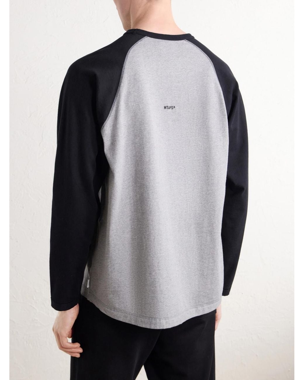 (w)taps Black Ian Logo-embroidered Cotton-jersey T-shirt for men