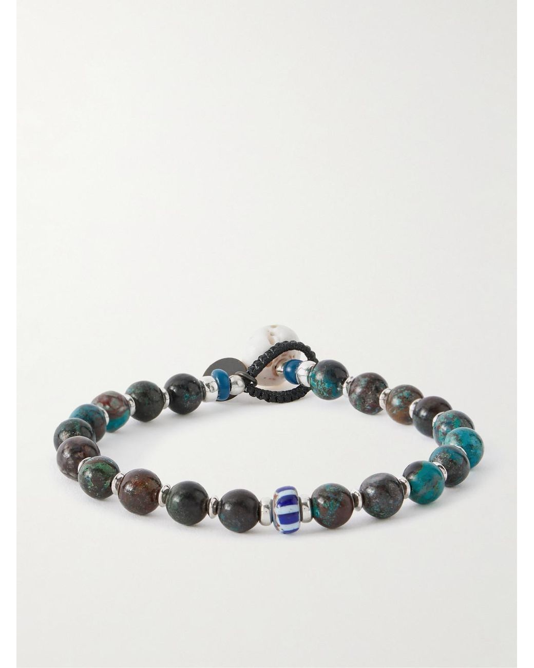 Mikia Metallic Sterling Silver for men