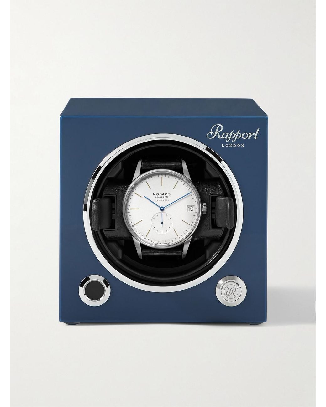 Rapport Blue Evolution Lacquered Cedar Watch Winder for men