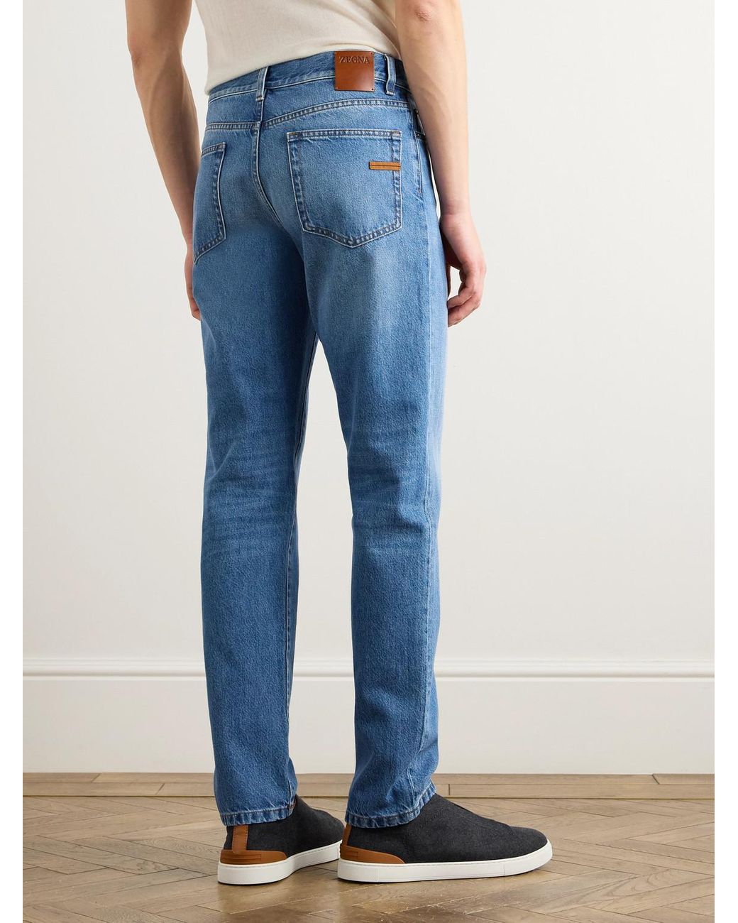 Zegna Blue Slim-Fit Jeans for men