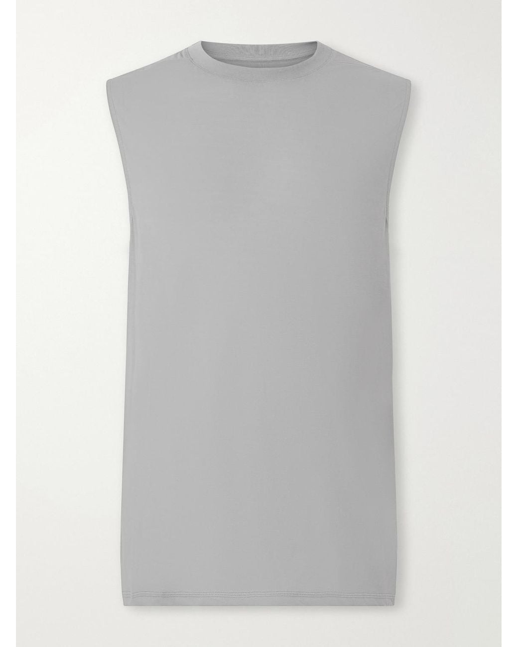 Literary Sport Gray Lorca Cotton-Jersey Tank Top for men
