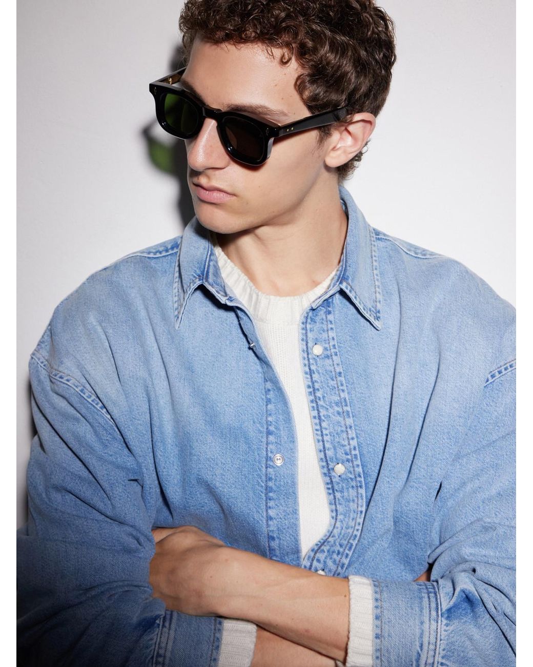Jacques Marie Mage Green Devaux Round-Frame Acetate Sunglasses for men