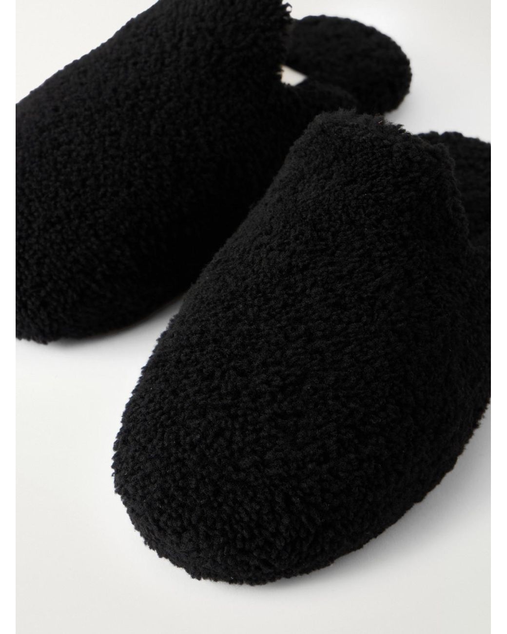 Tekla Shearling Slippers in Black für Herren