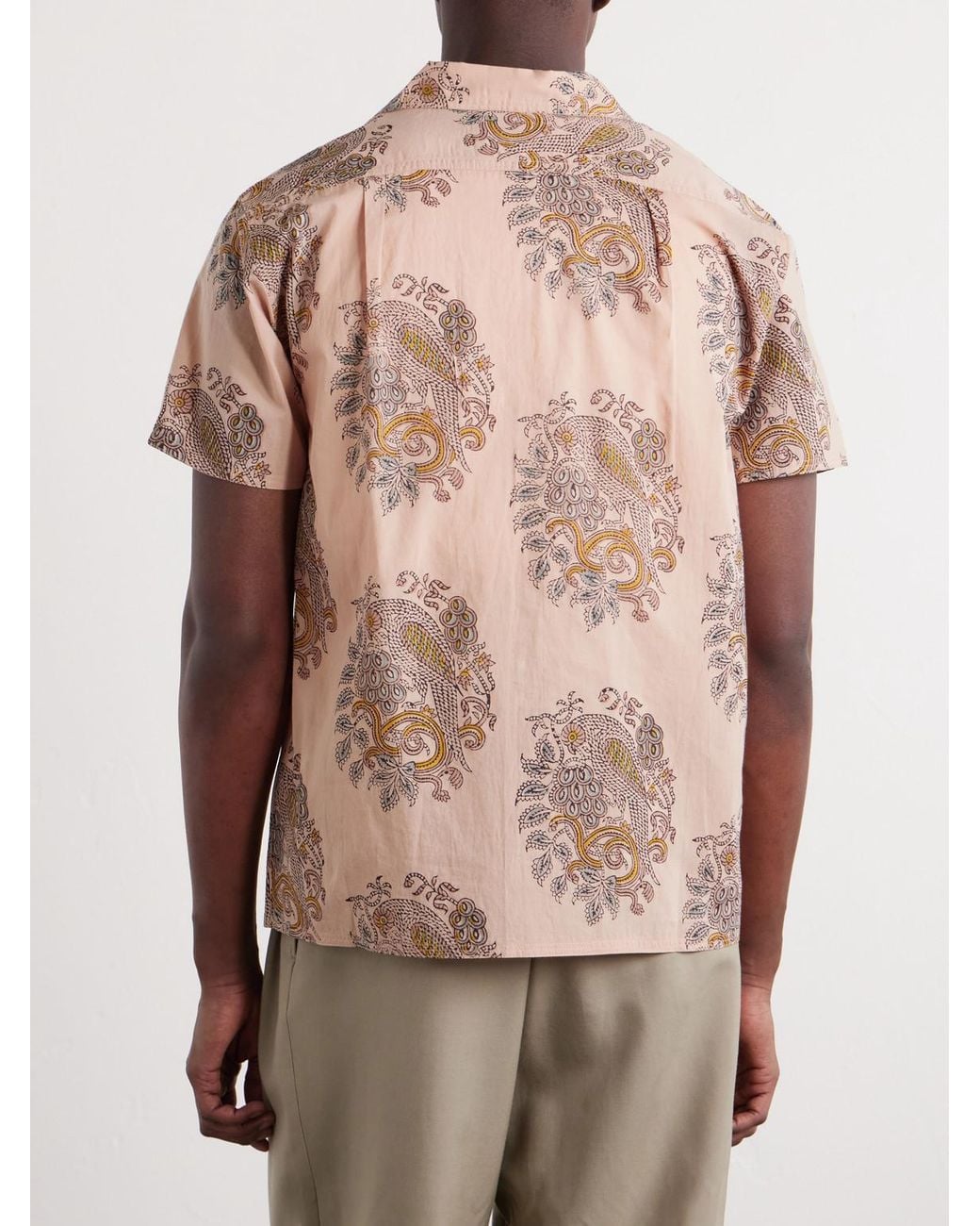 Kardo Pink Chintan Printed Cotton Shirt for men