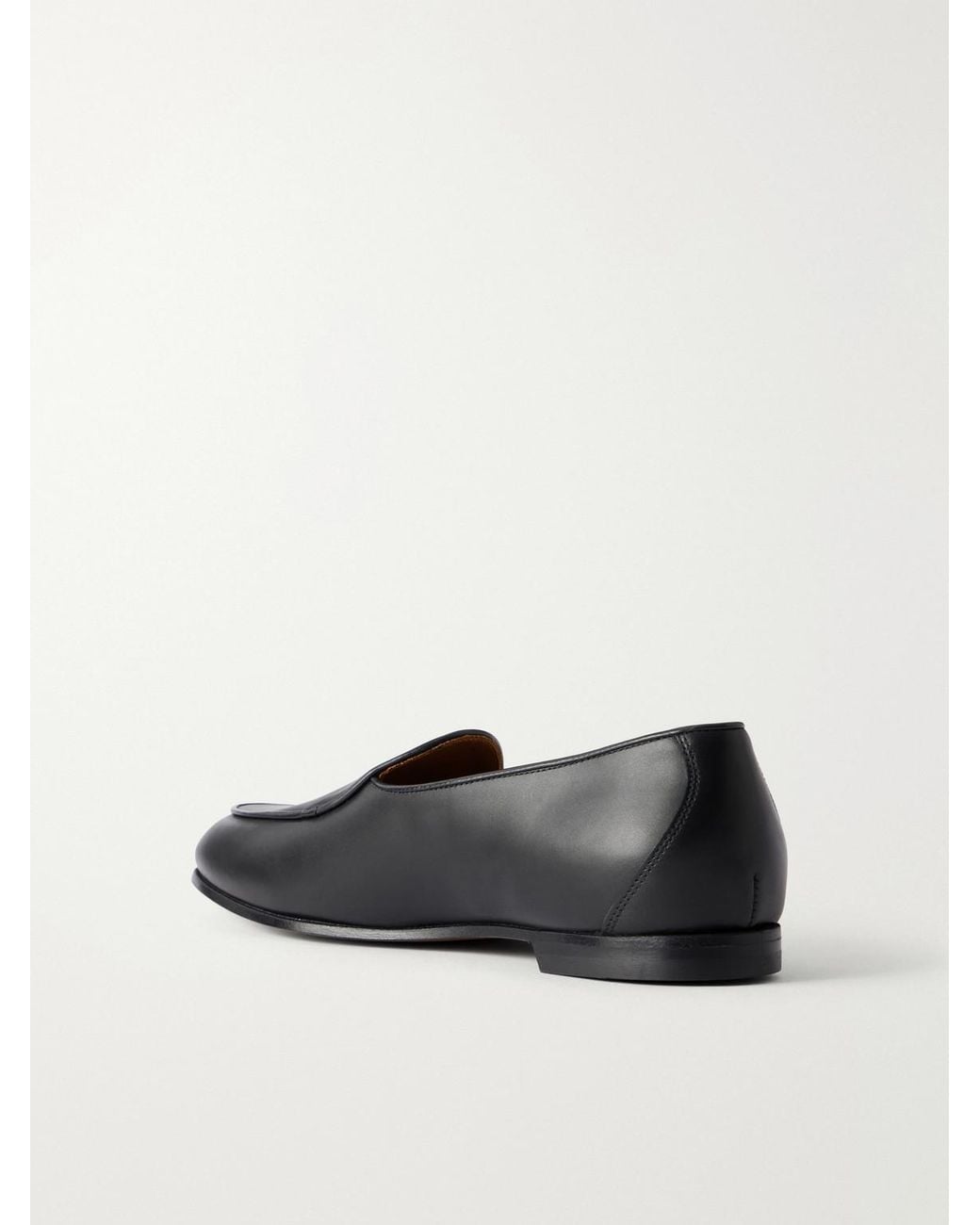 Aimé Leon Dore Black Embellished Leather Loafers for men