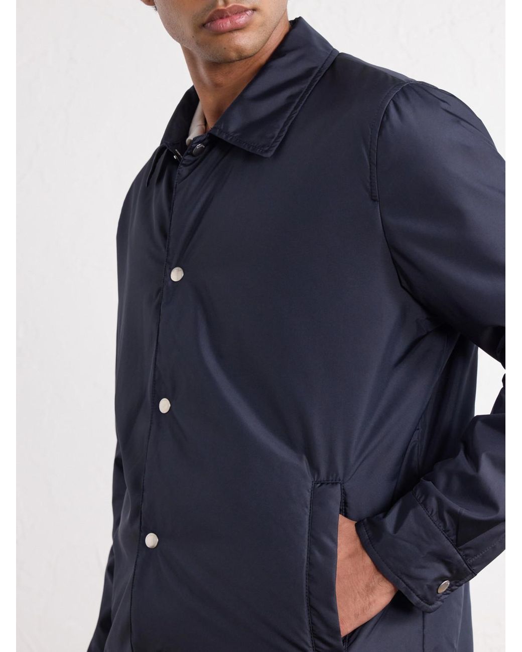Slowear Blue Montedoro Teknosartorial Shell Jacket for men