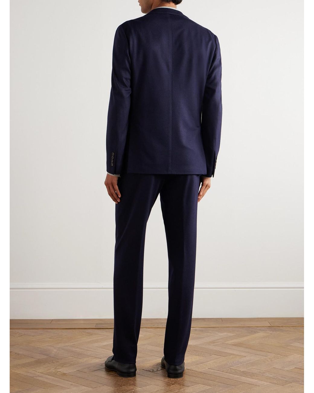 Nested Wool Suit di Eleventy in Blue da Uomo