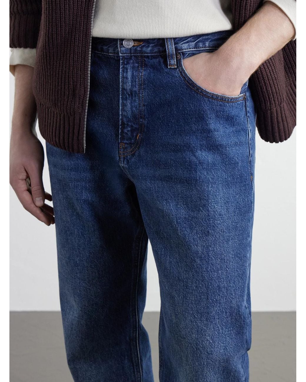 FRAME Blue The Classic Straight-Leg Jeans for men