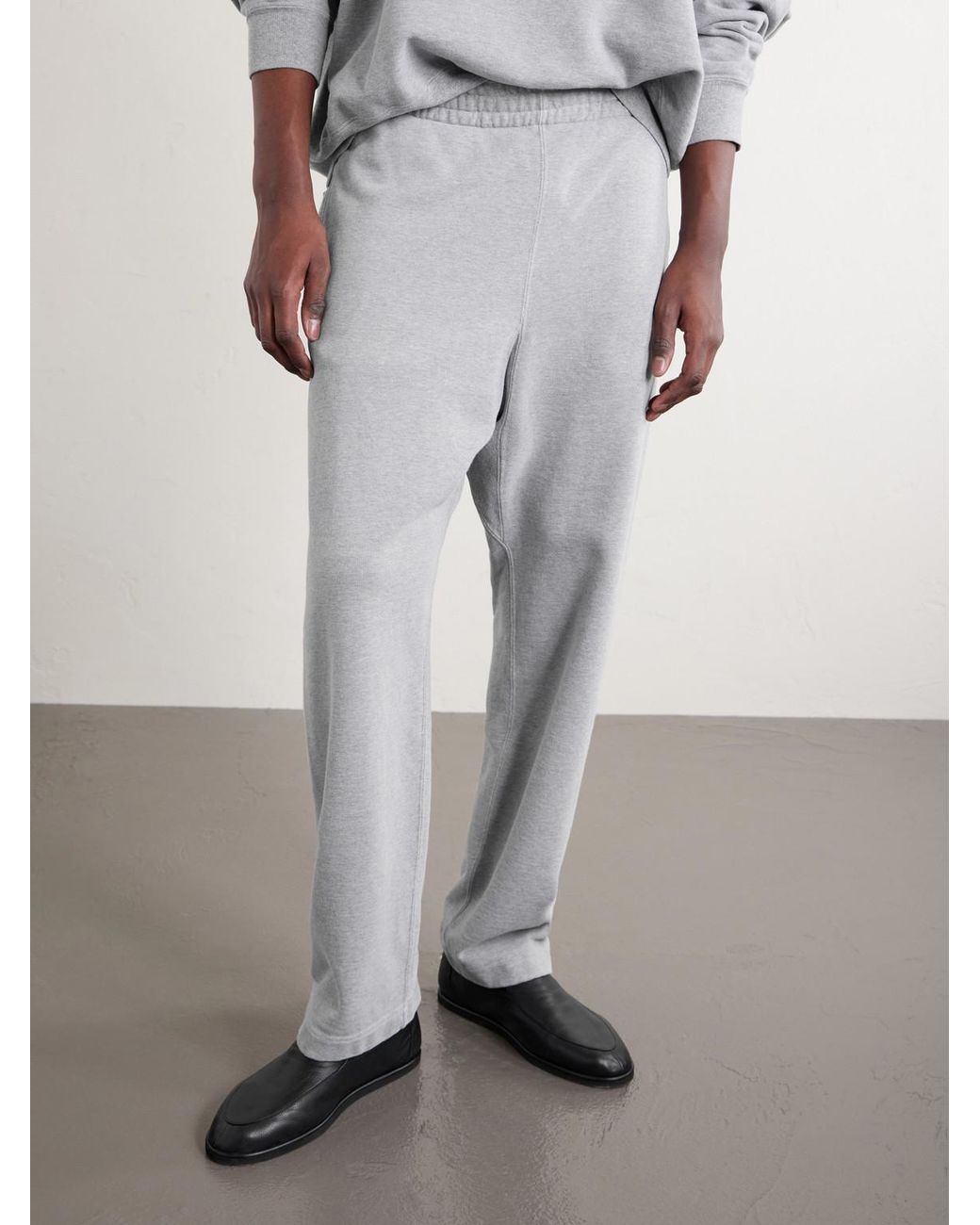 Remi Relief Gray Straight-leg Cotton-jersey Sweatpants for men