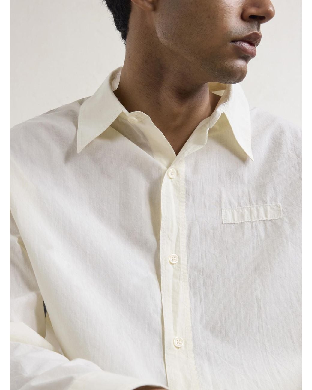 mfpen Natural Essay Cotton Shirt for men