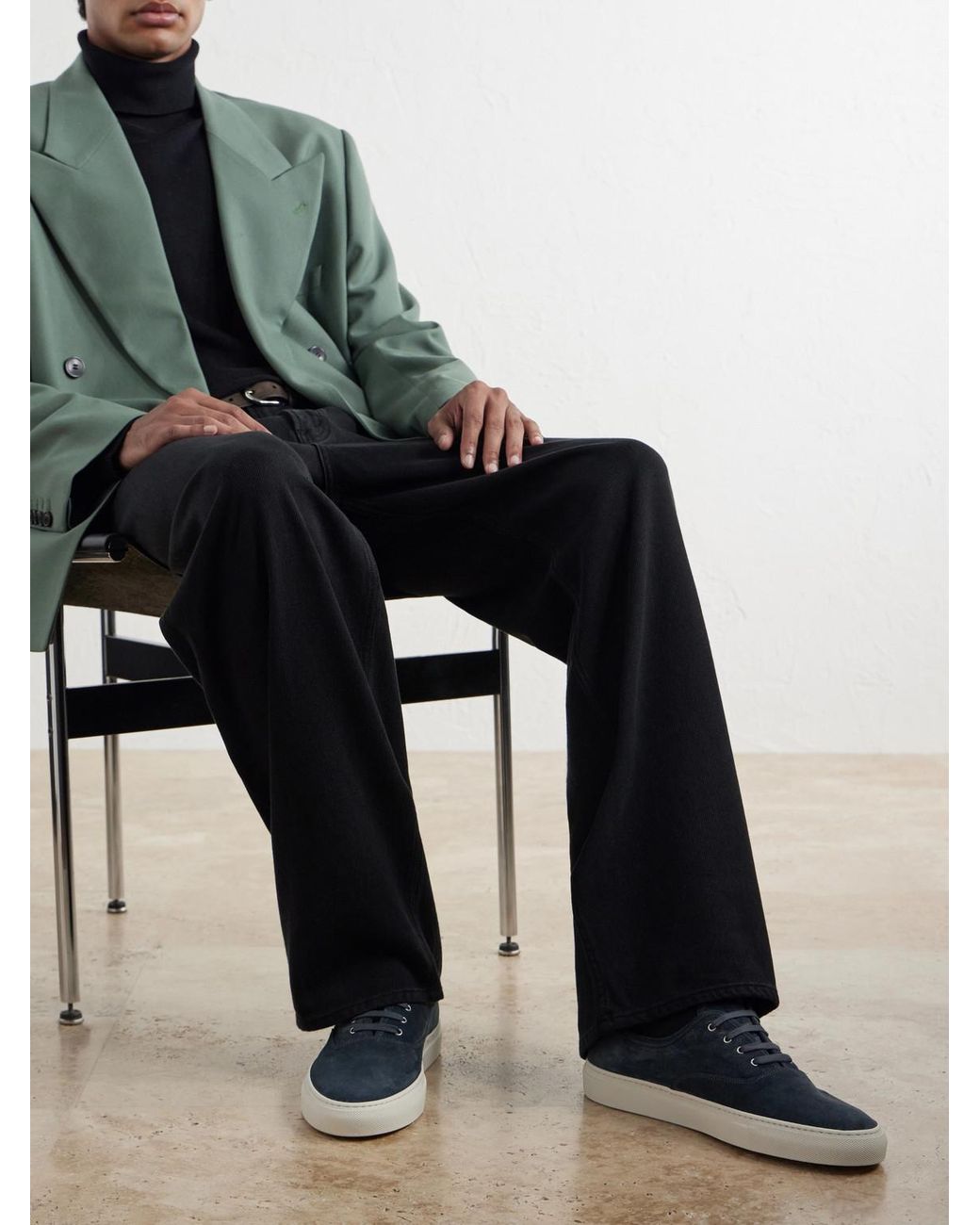 Common Projects Blue Deck Suede Sneakers for men