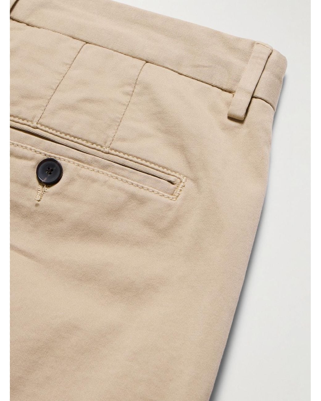 Mr P. Natural Slim-Fit Cotton-Twill Chinos for men