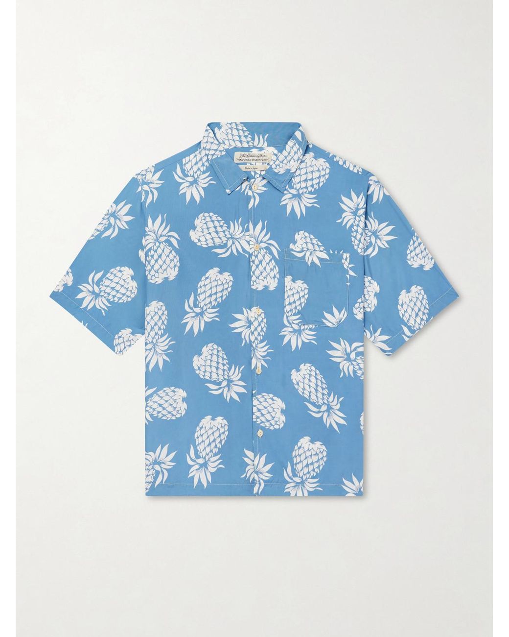 Remi Relief Blue Printed Woven Shirt for men