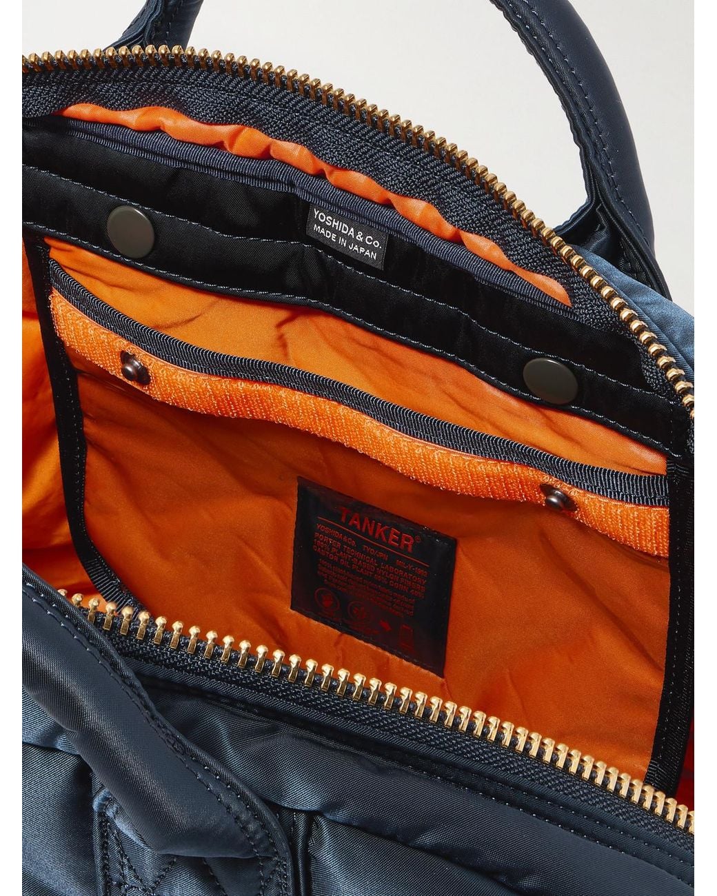 Porter-Yoshida and Co Blue Tanker Boston Twill Tote Bag for men