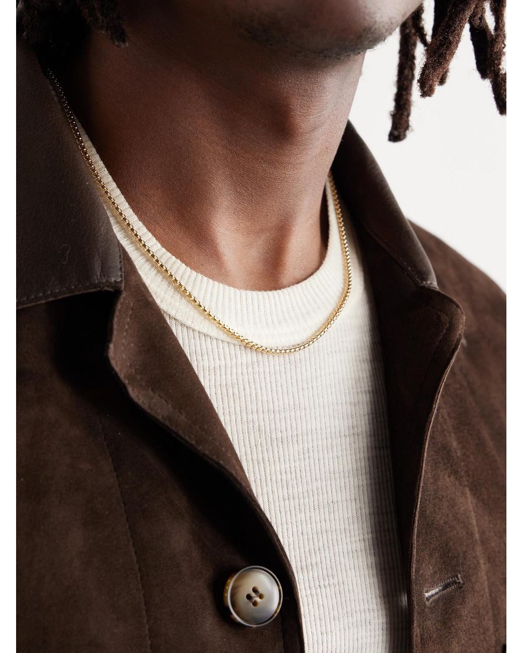 David Yurman Black 18-karat Gold Chain Necklace for men