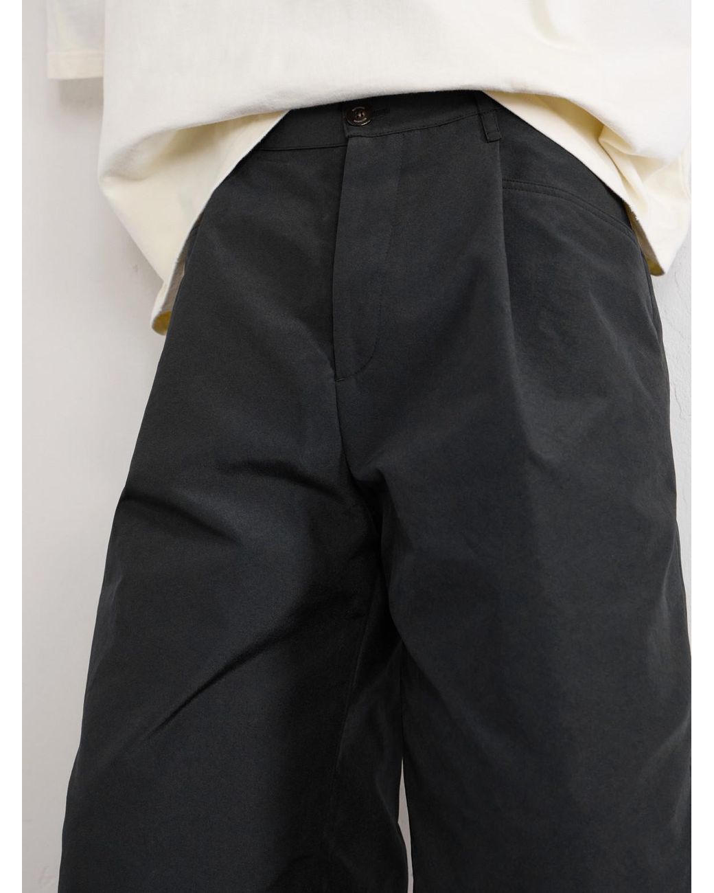 Willy Chavarria Black Chilango Straight-Leg Pleated Woven Bermuda Shorts for men