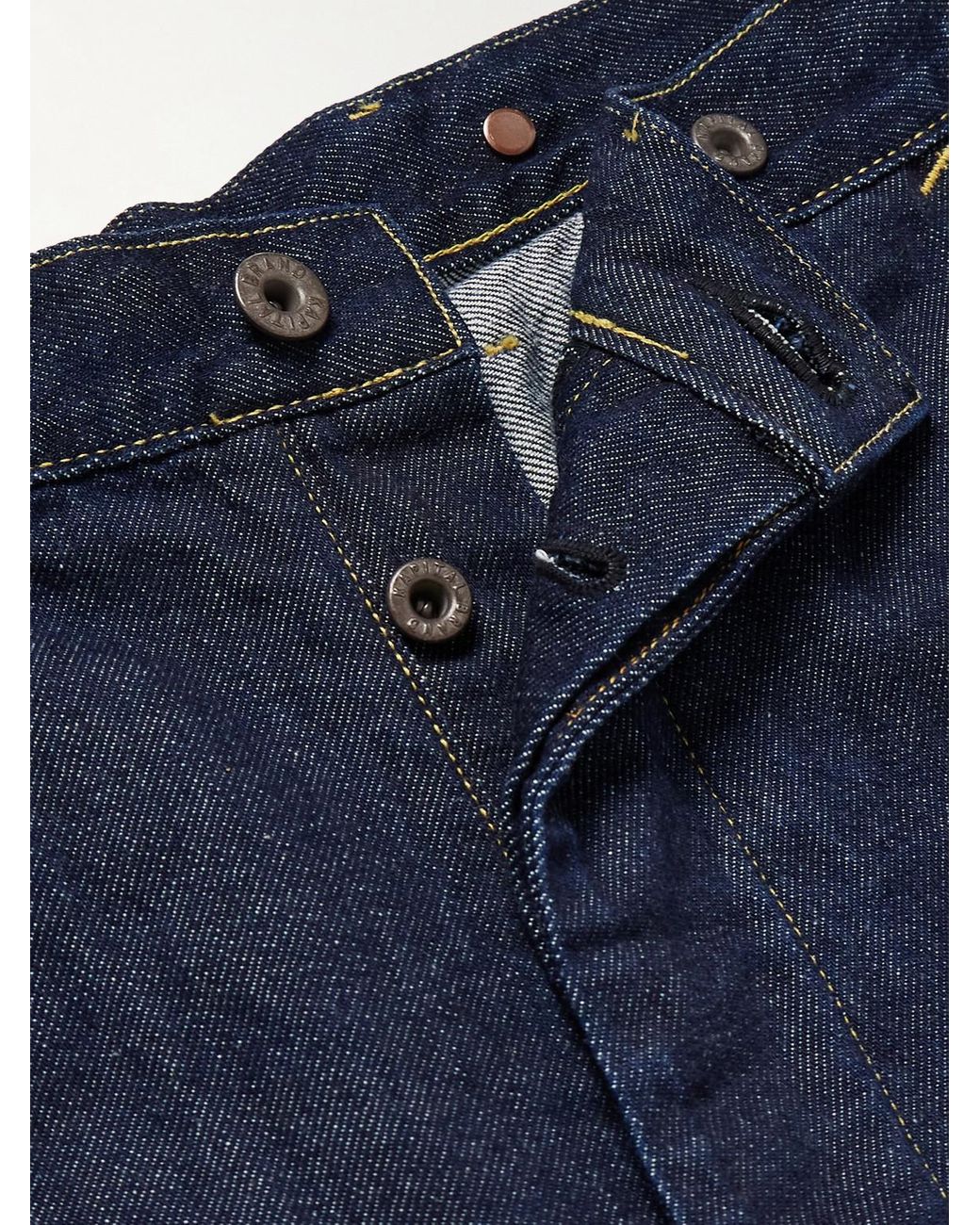 Kapital Blue Lumber Straight-Leg Panelled Jeans for men