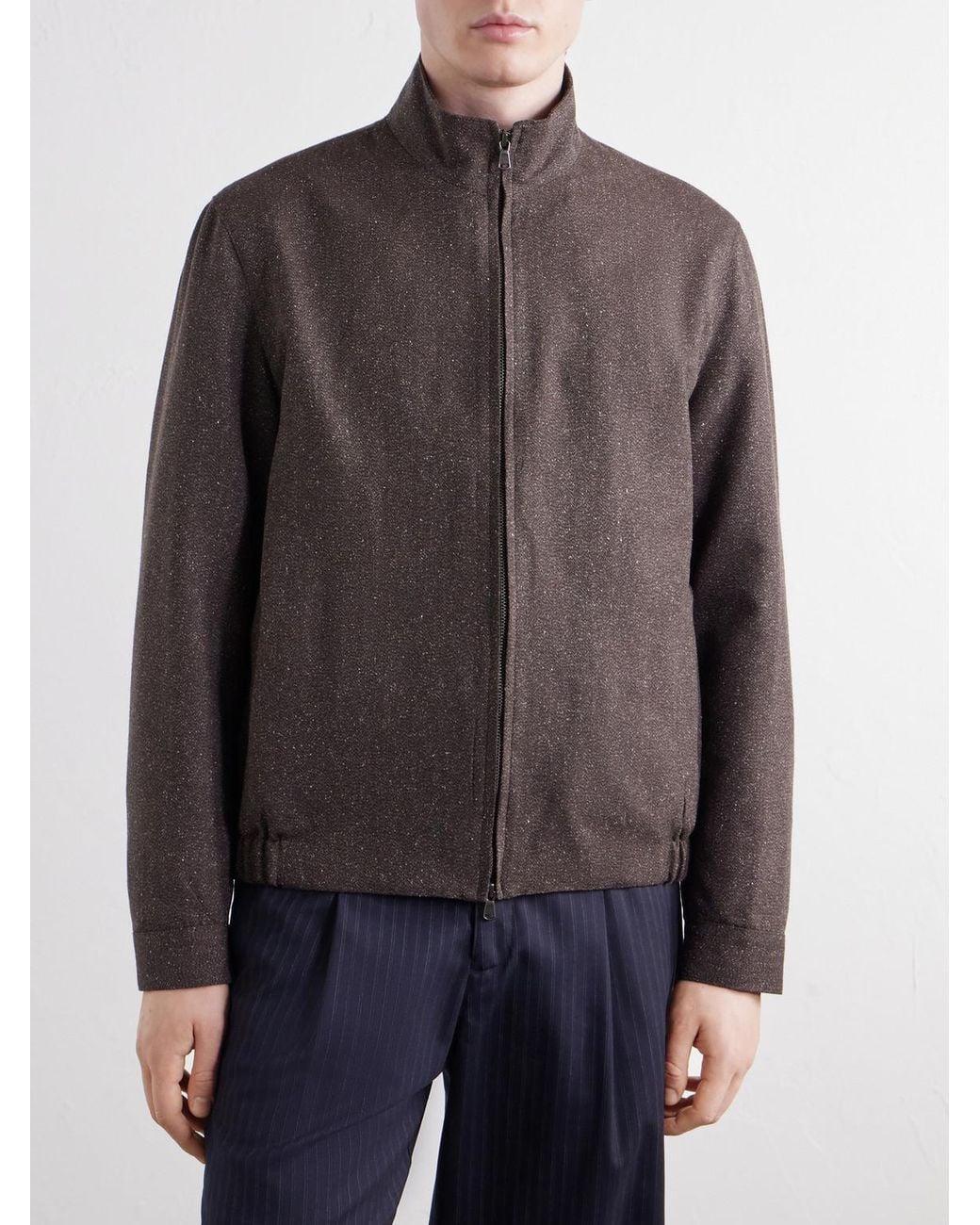 Sunspel Brown Donegal Wool And Silk-tweed Jacket for men