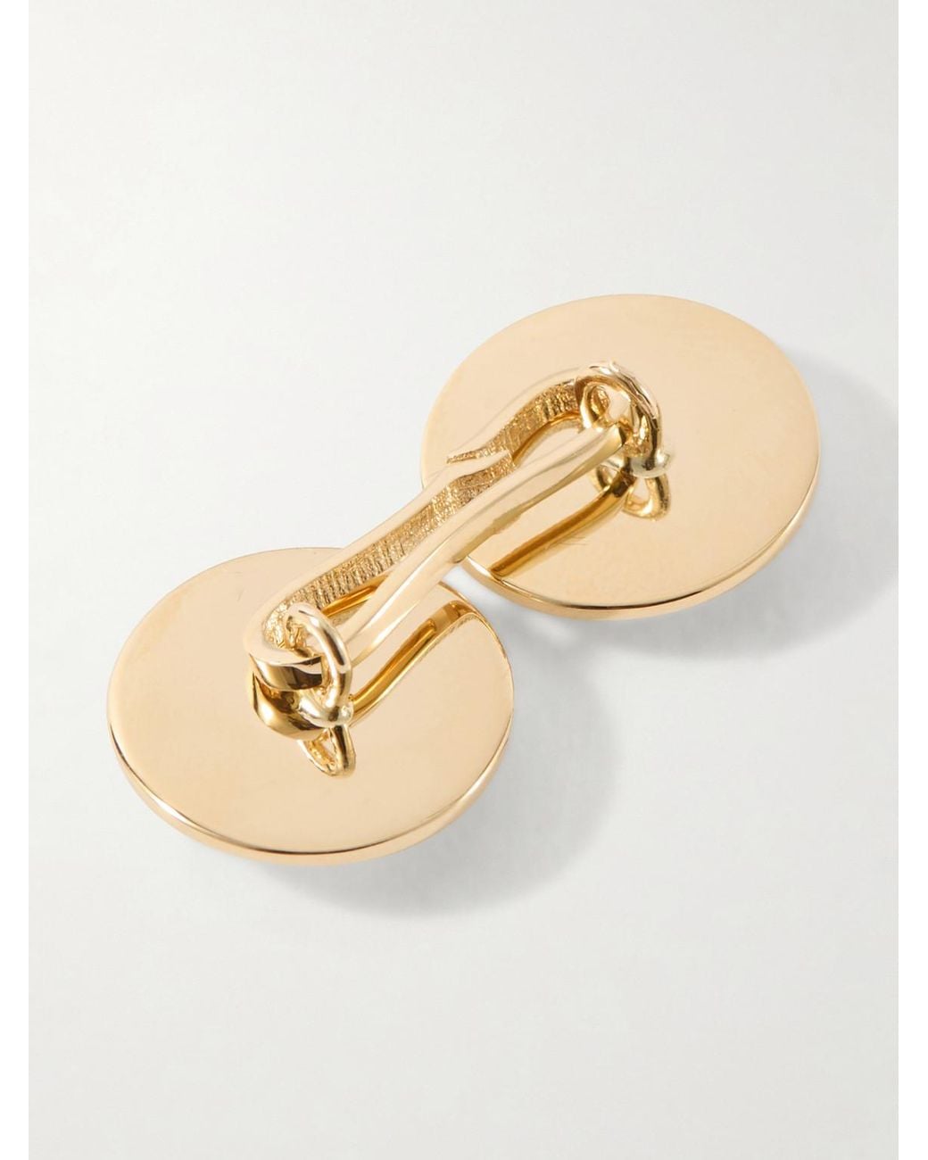 Tom Ford White 18-Karat Mother-Of-Pearl Cufflinks for men