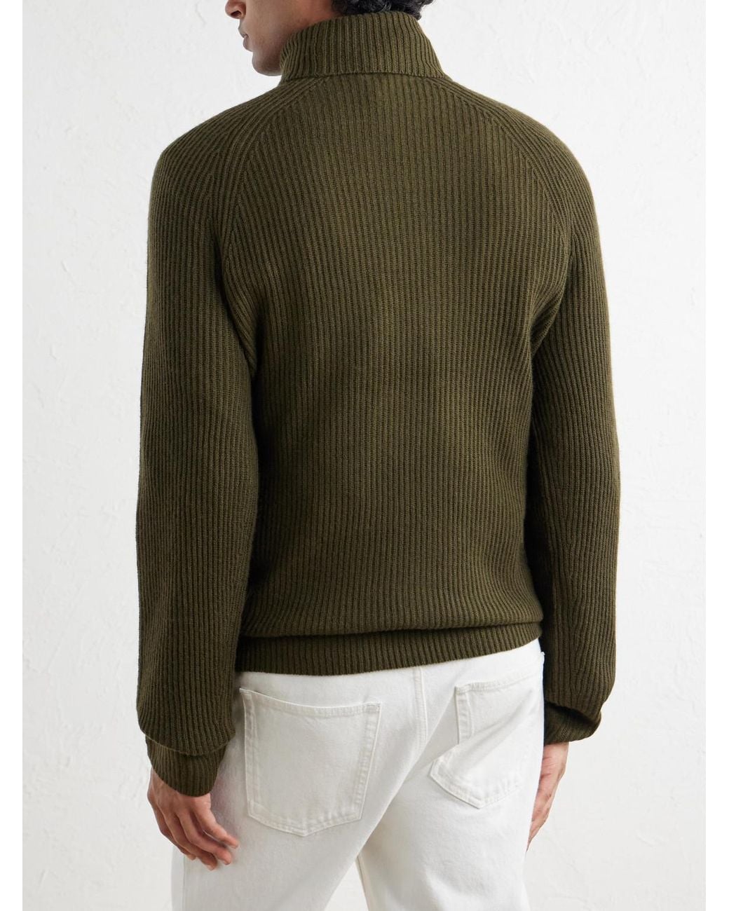 Gabriela Hearst Green Wigman Cashmere Sweater for men