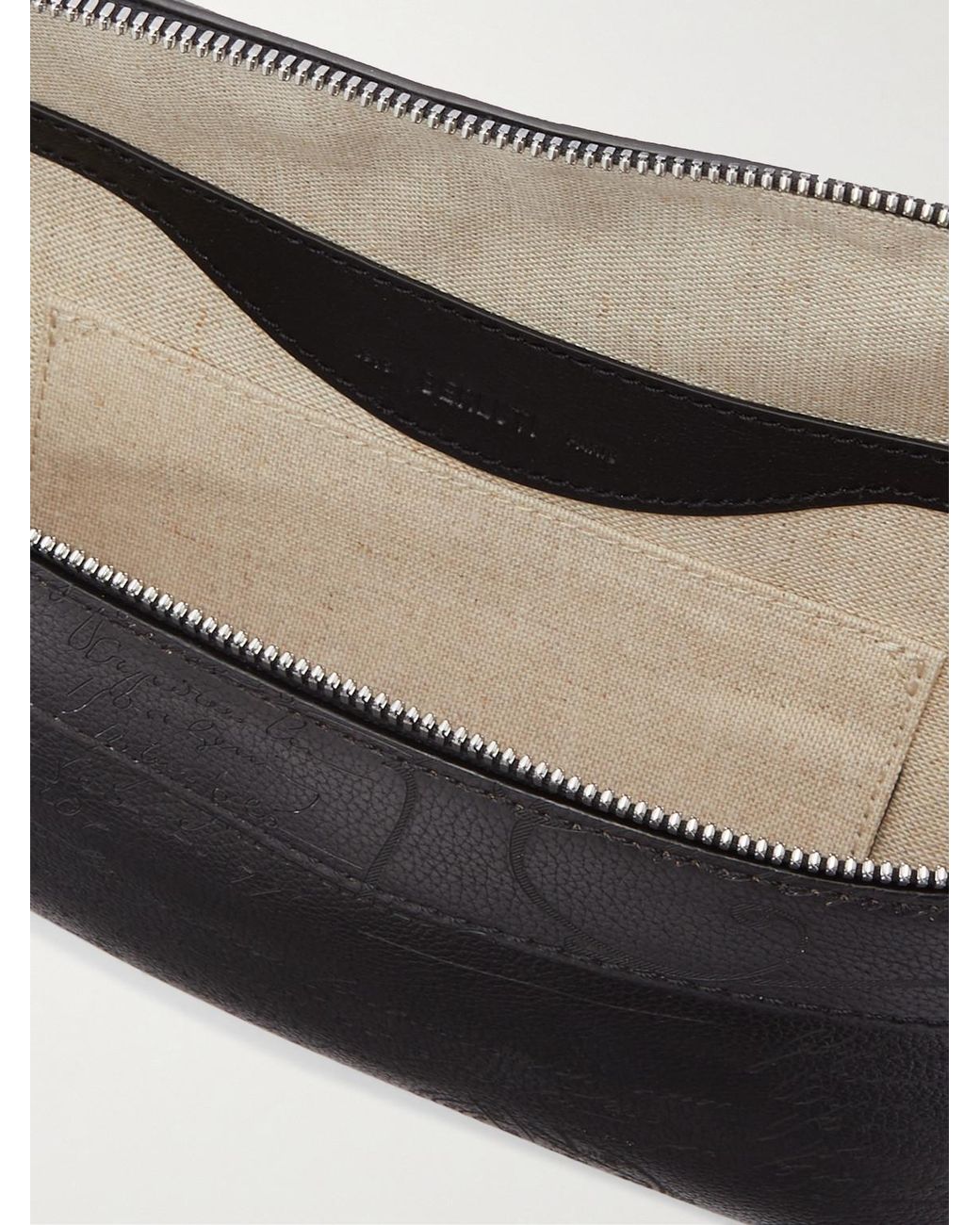 Berluti Black Rider Scritto Venezia Softy Full-Grain Leather Belt Bag for men