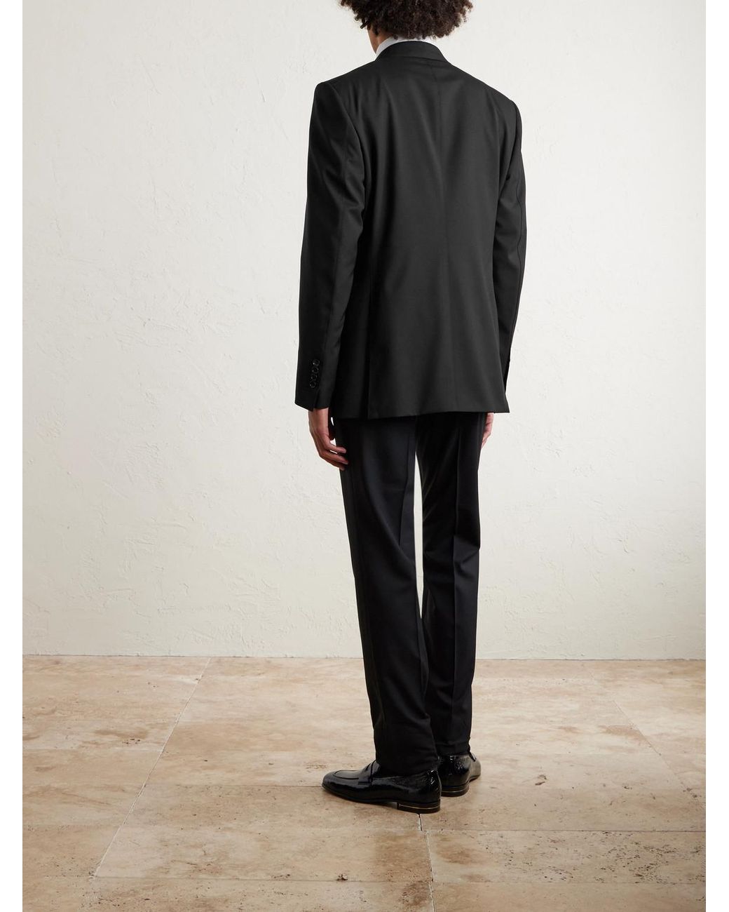 Tom Ford Black Shelton Super 120S Wool Blazer for men