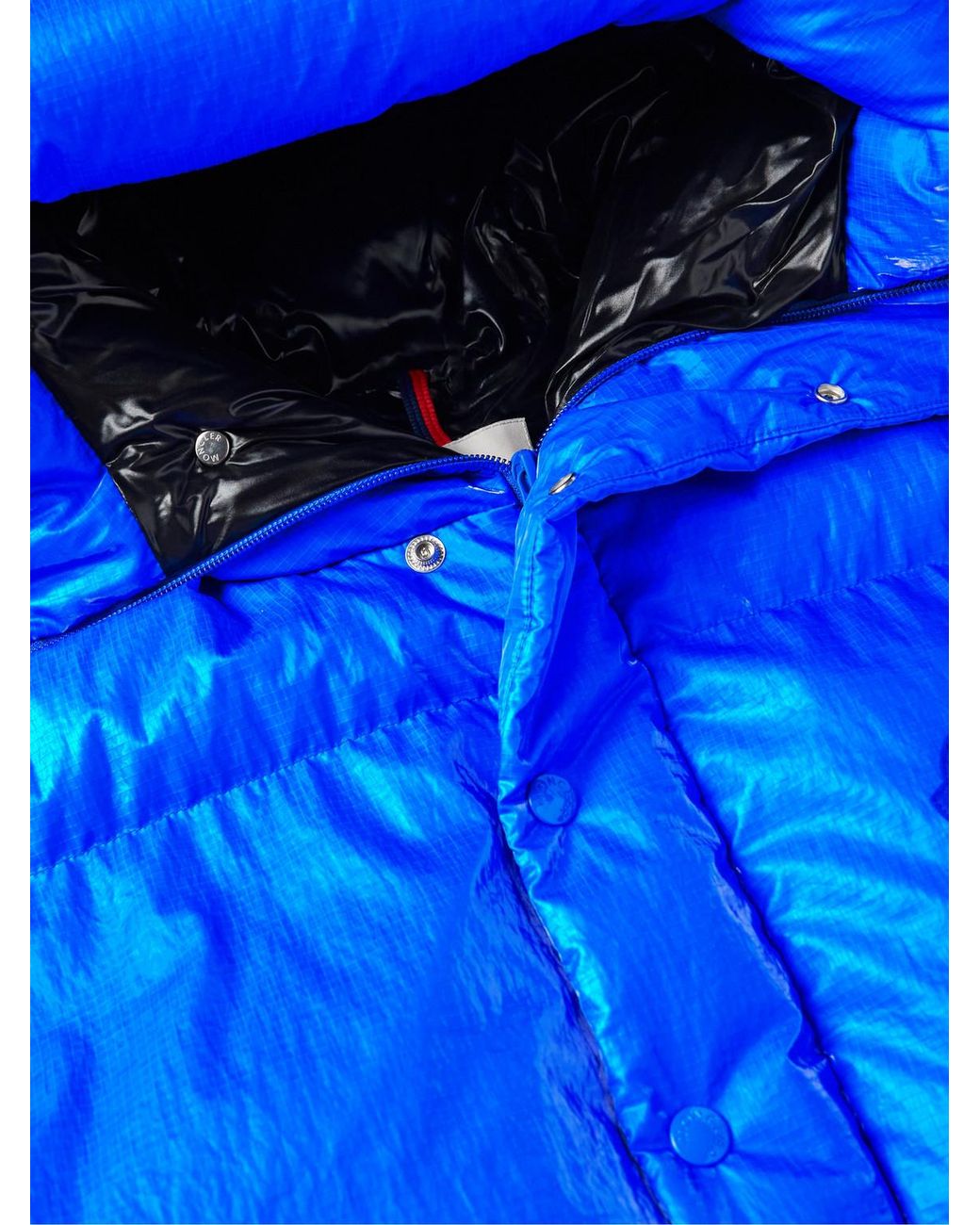 Moncler Blue Lawu Quilted Ripstop Hooded Down Gilet for men