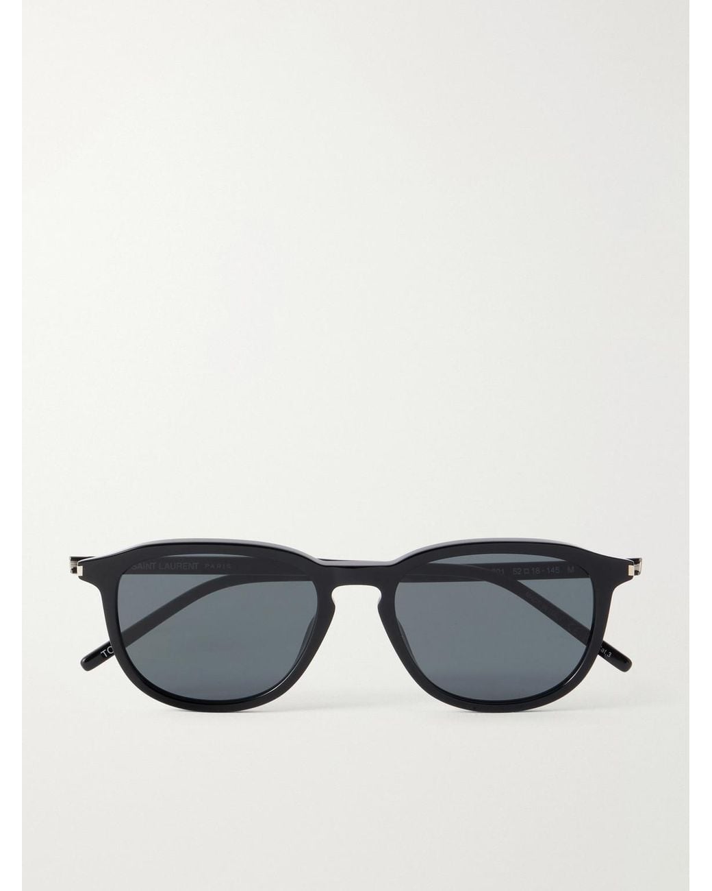 Saint Laurent Black Sl 939 Round-Frame Recycled Acetate Sunglasses for men