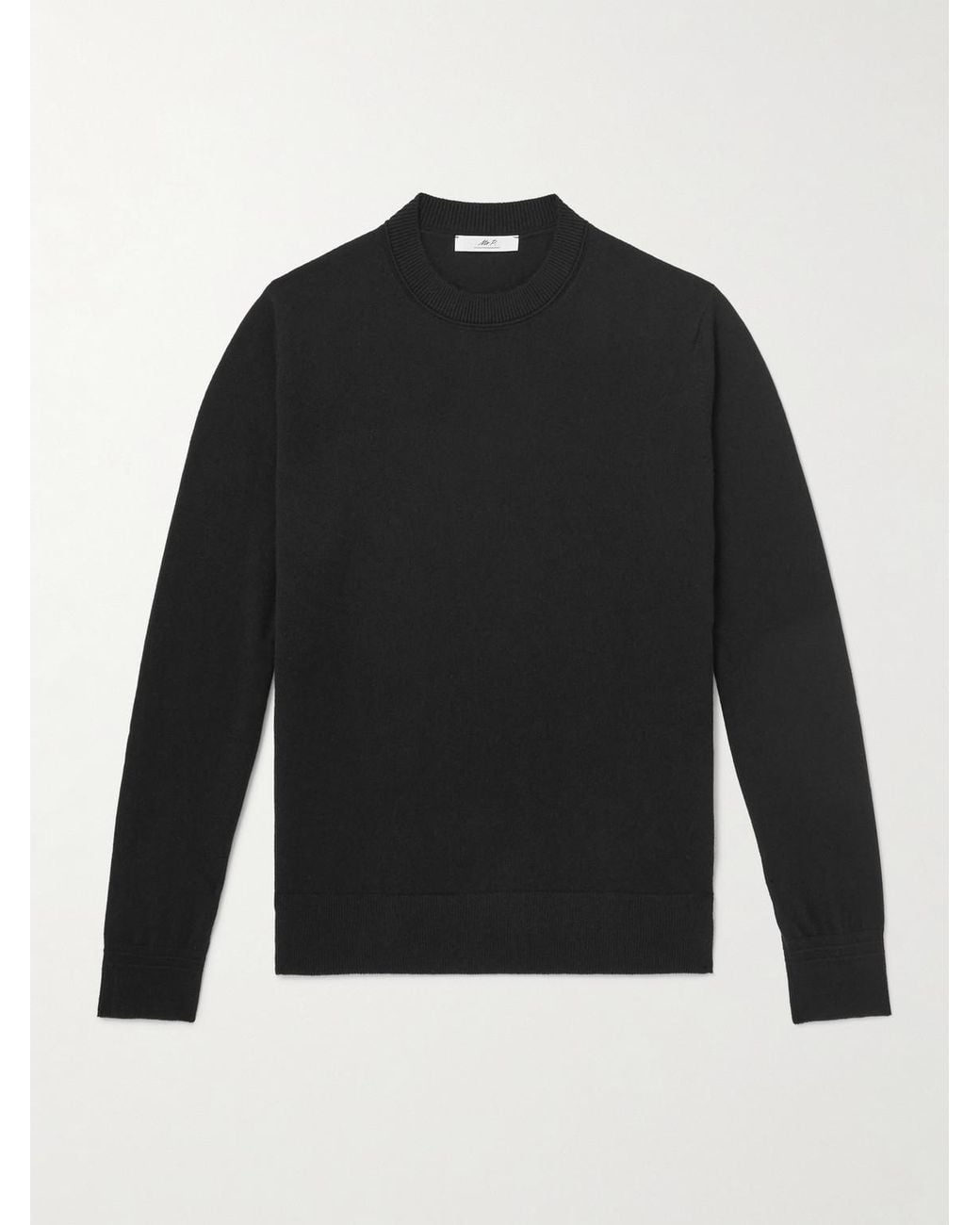 Mr P. Black Curtis Cashmere Sweater for men