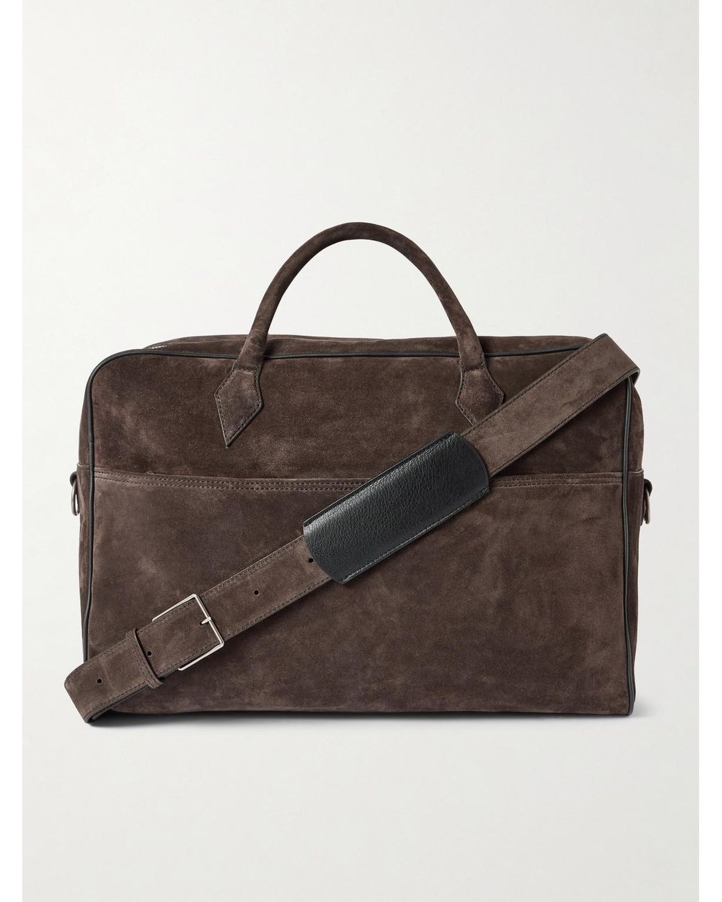 Metier Brown Closer Two Day Suede Holdall for men