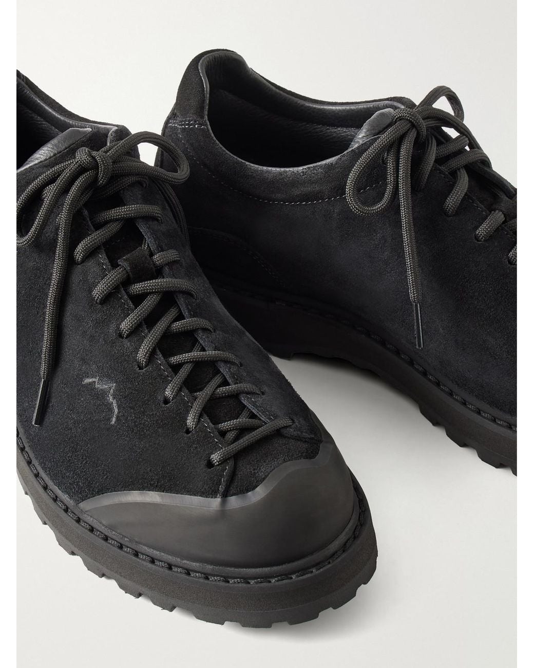 Diemme Black Ampezzo Suede Hiking Sneakers for men