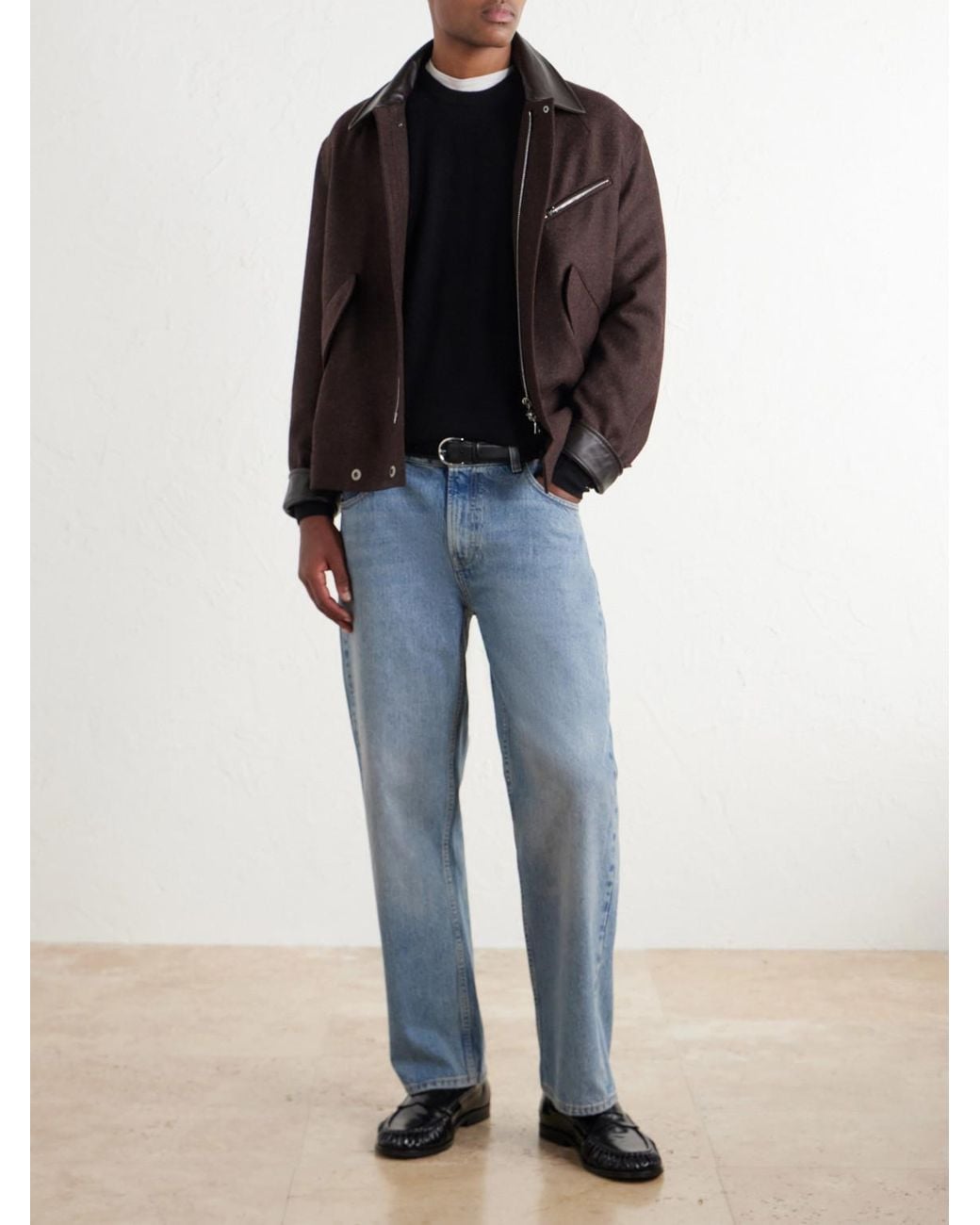 Ghiaia Blue Cashmere Sweater for men