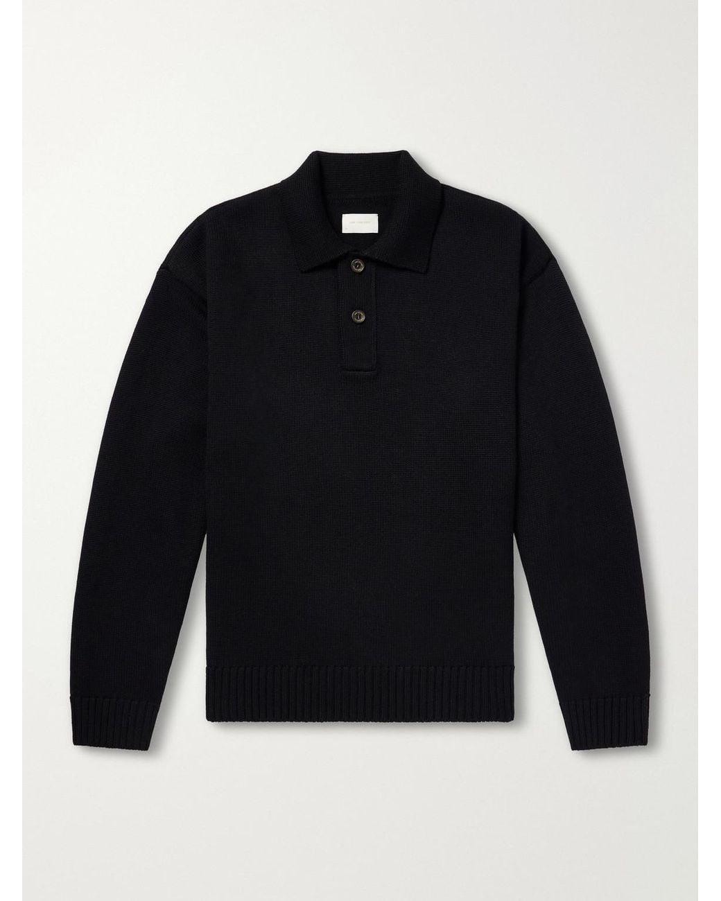 Aimé Leon Dore Blue Merino Wool Polo Sweater for men