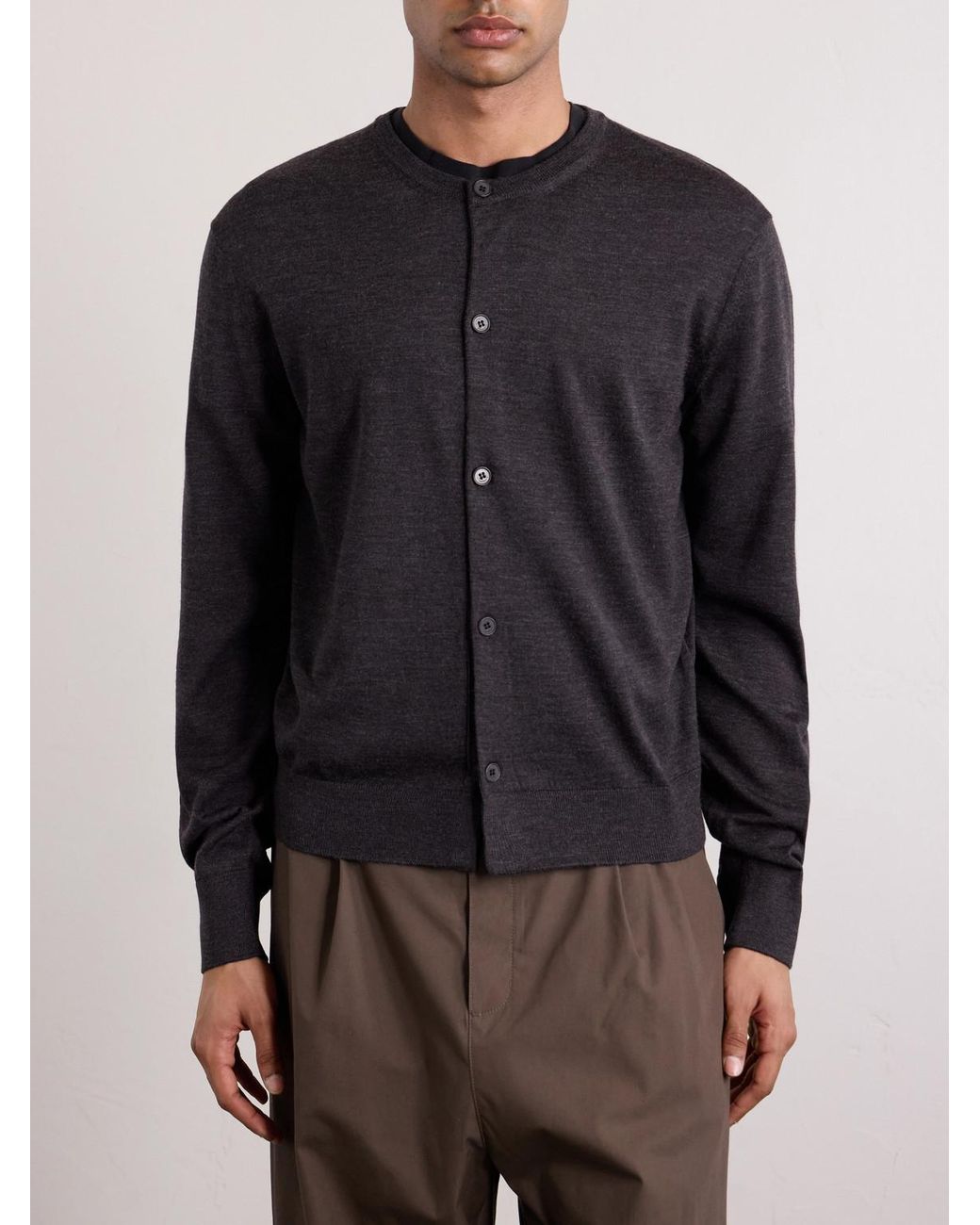 Wool Cardigan di Amomento in Blue da Uomo